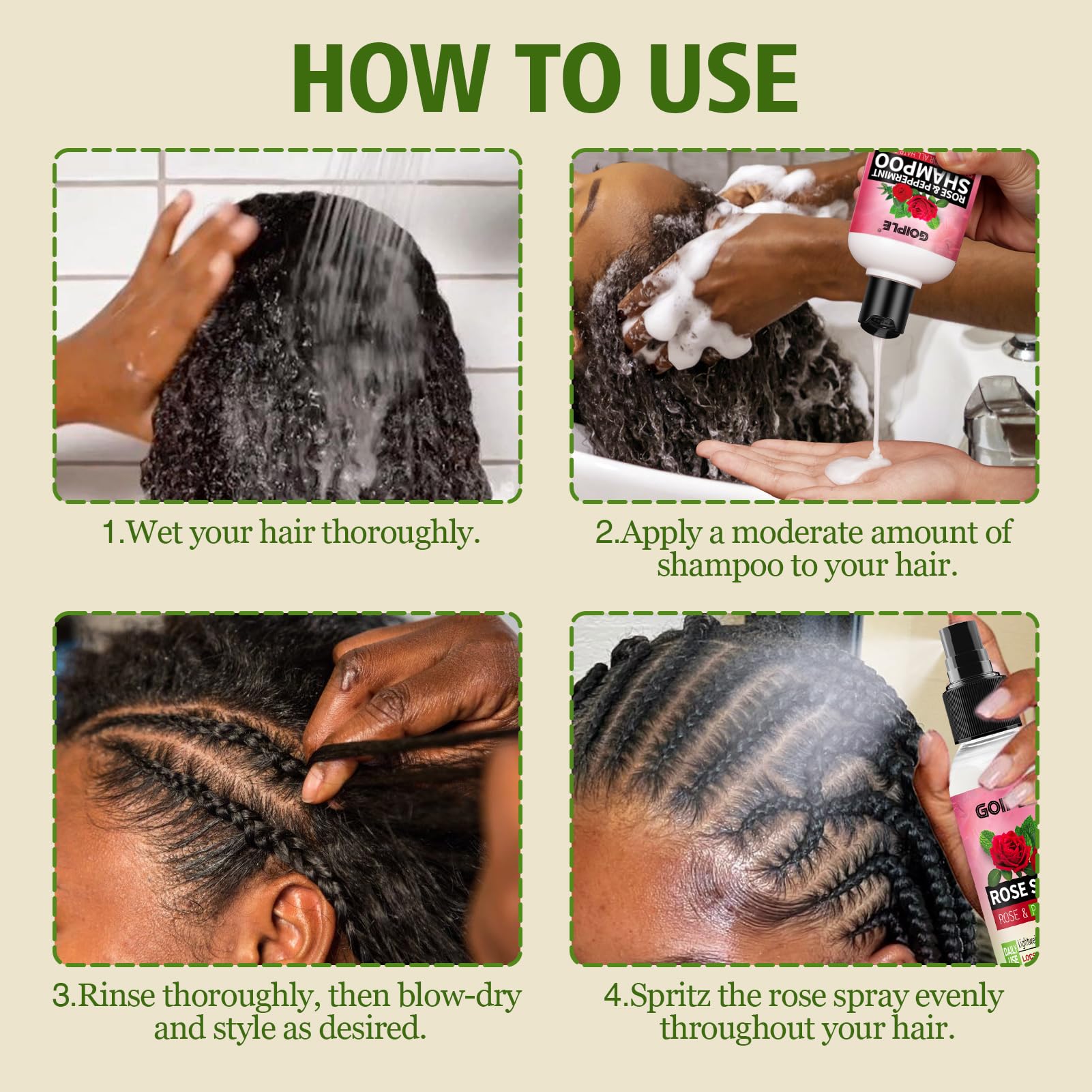 Goiple vegan sulfate-free formula protects color-treated scalps.