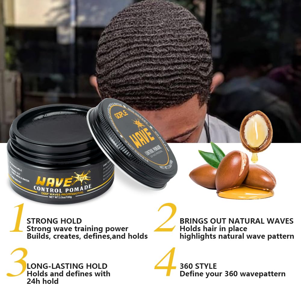 Goiple wave butter jar highlights nourishing moisture for healthier hair.