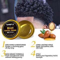 Goiple Wave Pomade twist sponge brush afro curls definition with moisture