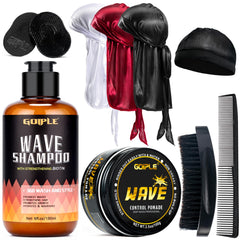 Goiple waves pomade tube shown for easy styling and stronger wave formation.