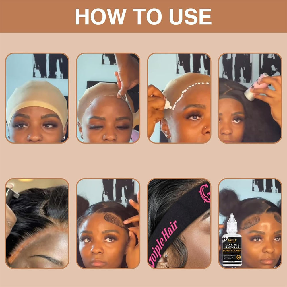 Goiple wig caps keep wigs clean during wear.