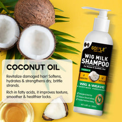 Goiple wig milk spray spray bottle conditions and detangles synthetic hair.