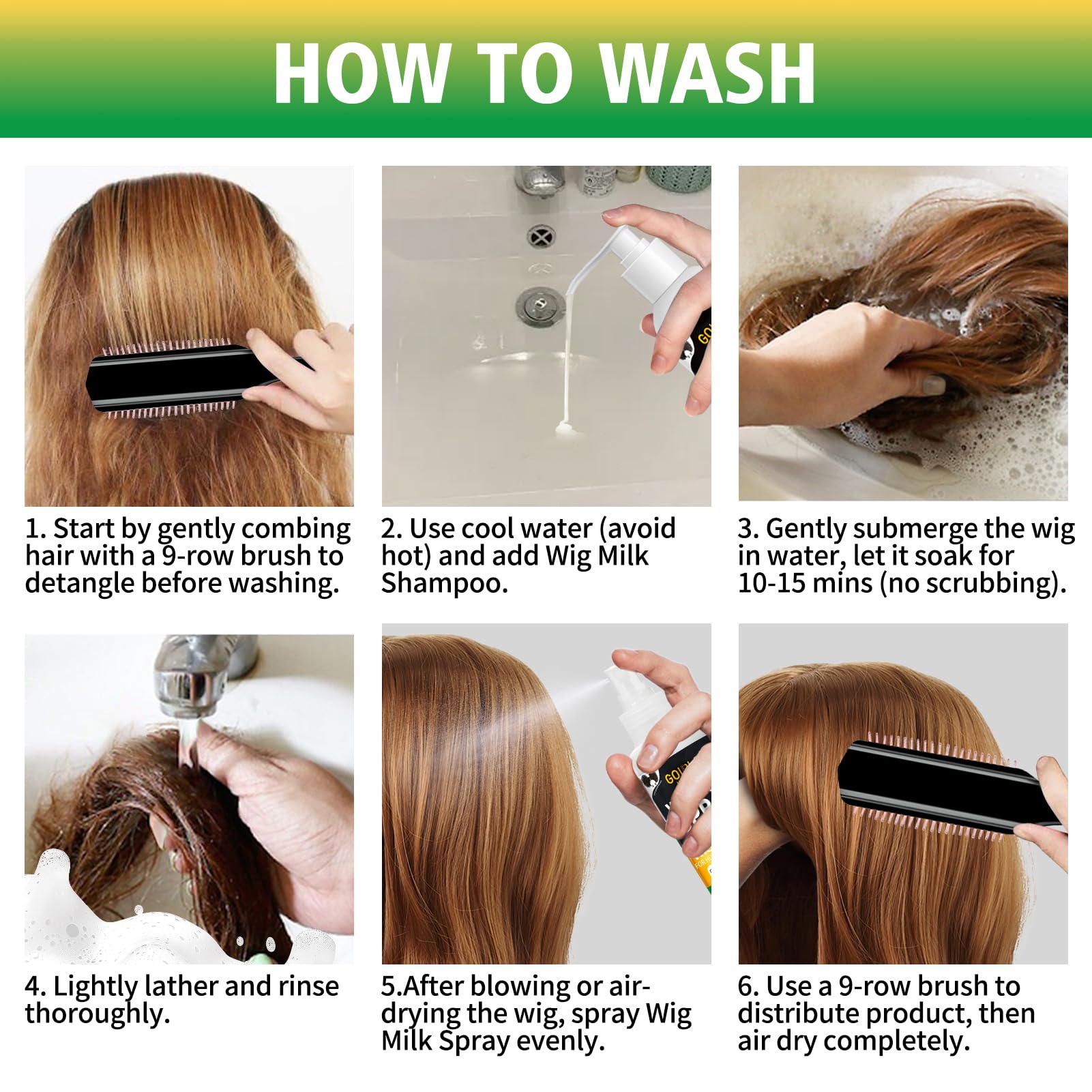 Goiple wig static-control helps reduce flyaways on synthetic wigs.