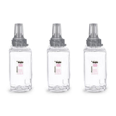 GOJO ADX-12 three-refill pack front view, fragrance-free and easy to maintain hygiene