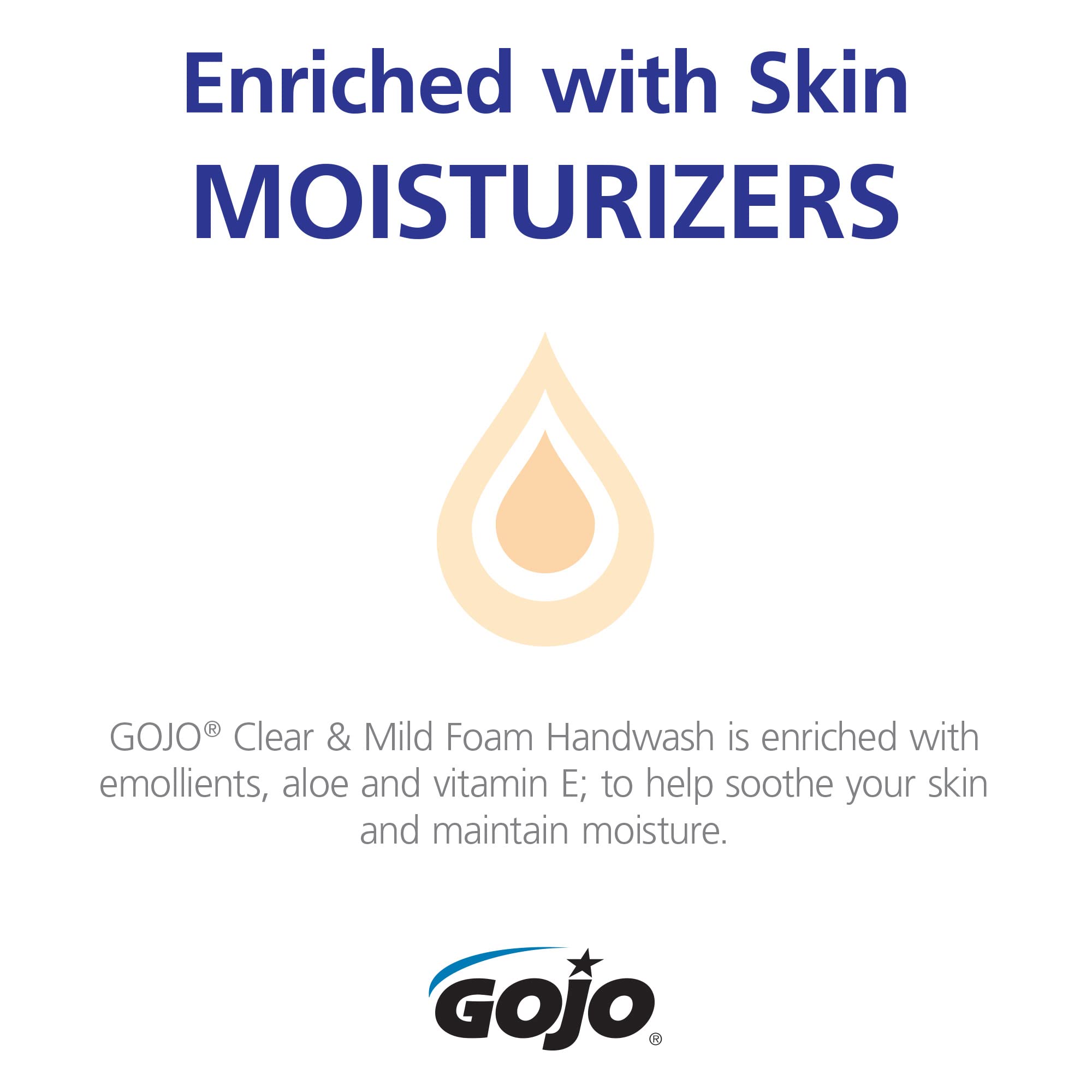 GOJO ADX-12 wall dispenser mounted, reduces countertop clutter