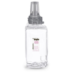 GOJO foam handwash in-use dispense shows clean hands without drips