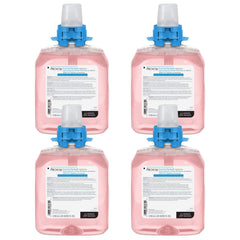 GOJO ProVON cranberry foam lather showcases creamy texture for thorough cleansing.