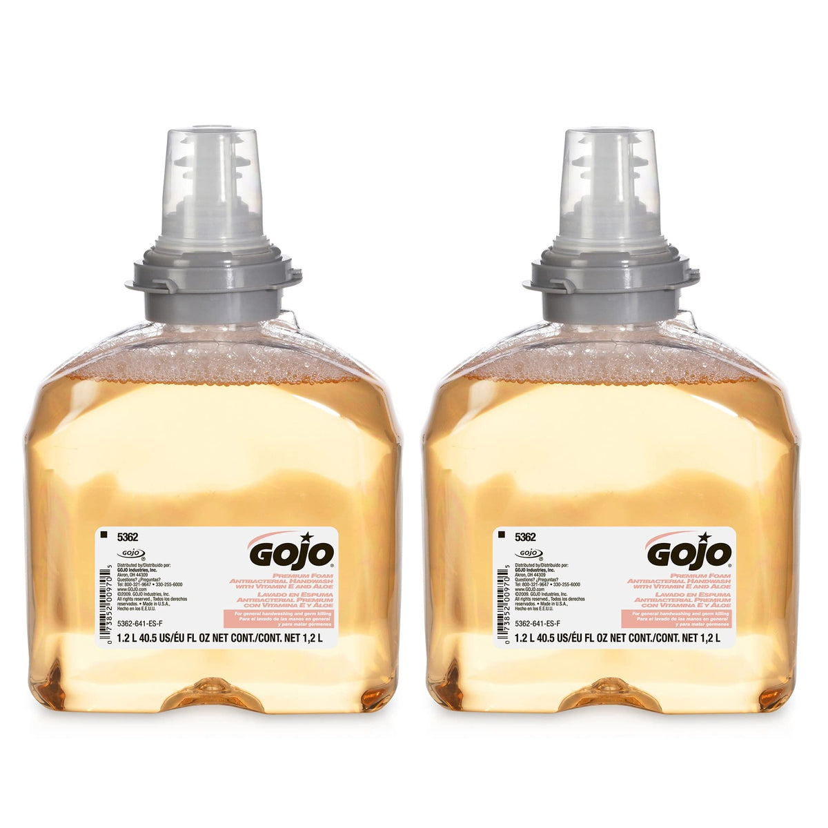 GOJO TFX premium foam handwash bottle enables quick, effective hand cleansing.