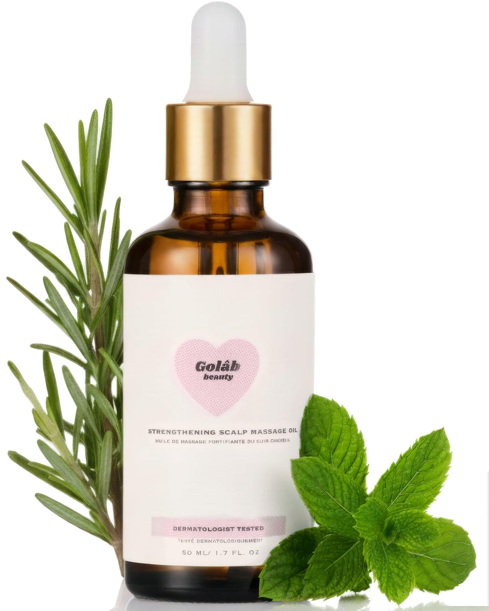 Golab Beauty Rosemary Scalp Treatment bottle ready for pre-wash application.