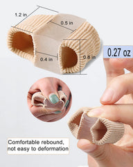 Golbylicc 2-loops toe spacers worn inside a shoe for separation