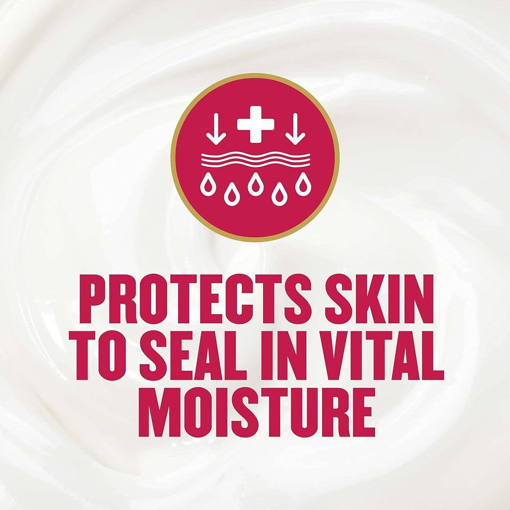 Applying Gold Bond Diabetics Foot Cream to dry heels for relief and care.