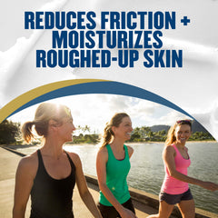 Gold Bond applied to inner thigh during outdoor run to prevent chafe