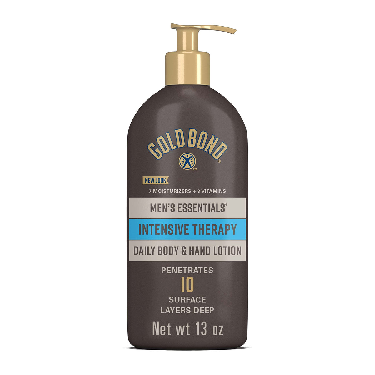 Gold Bond Men's Essentials Intensive Therapy Lotion 13oz bottle for extra dry skin hydration