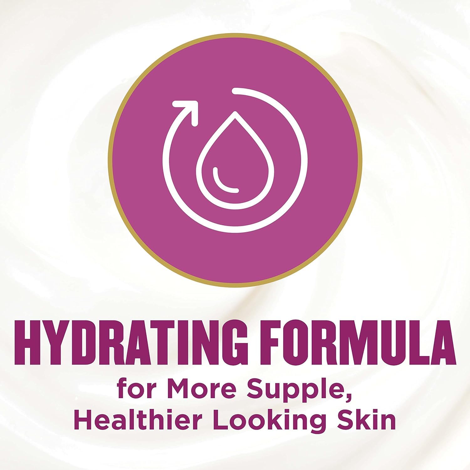 Gold Bond Neck & Chest Firming Cream texture close-up shows smooth lightweight lotion.