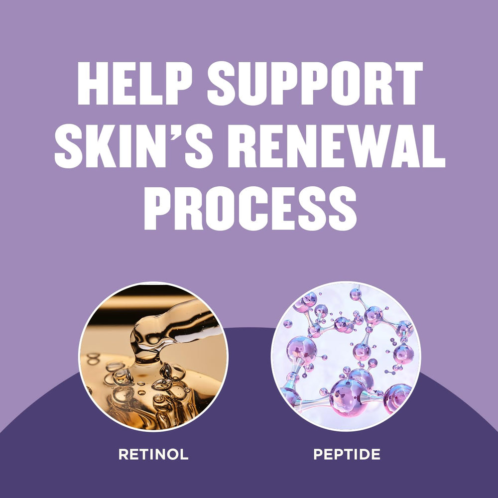 Gold Bond applied to face by hand showing soothing nighttime hydration