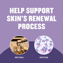 Gold Bond applied to face by hand showing soothing nighttime hydration