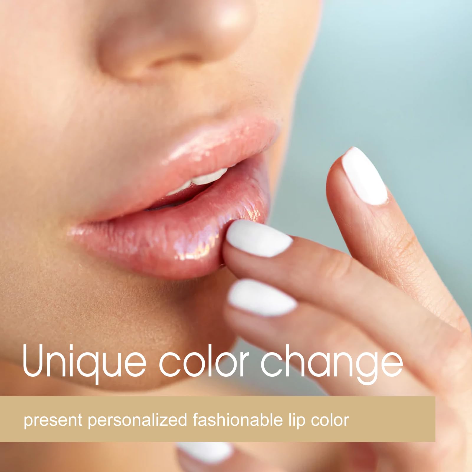 Gold Crystal pH Lipstick Color-Changing packaging promotes premium, giftable set.