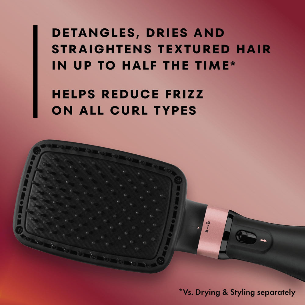 Gold N Hot Ionic Dryer and Styler in action speeds drying with frizz-reducing technology