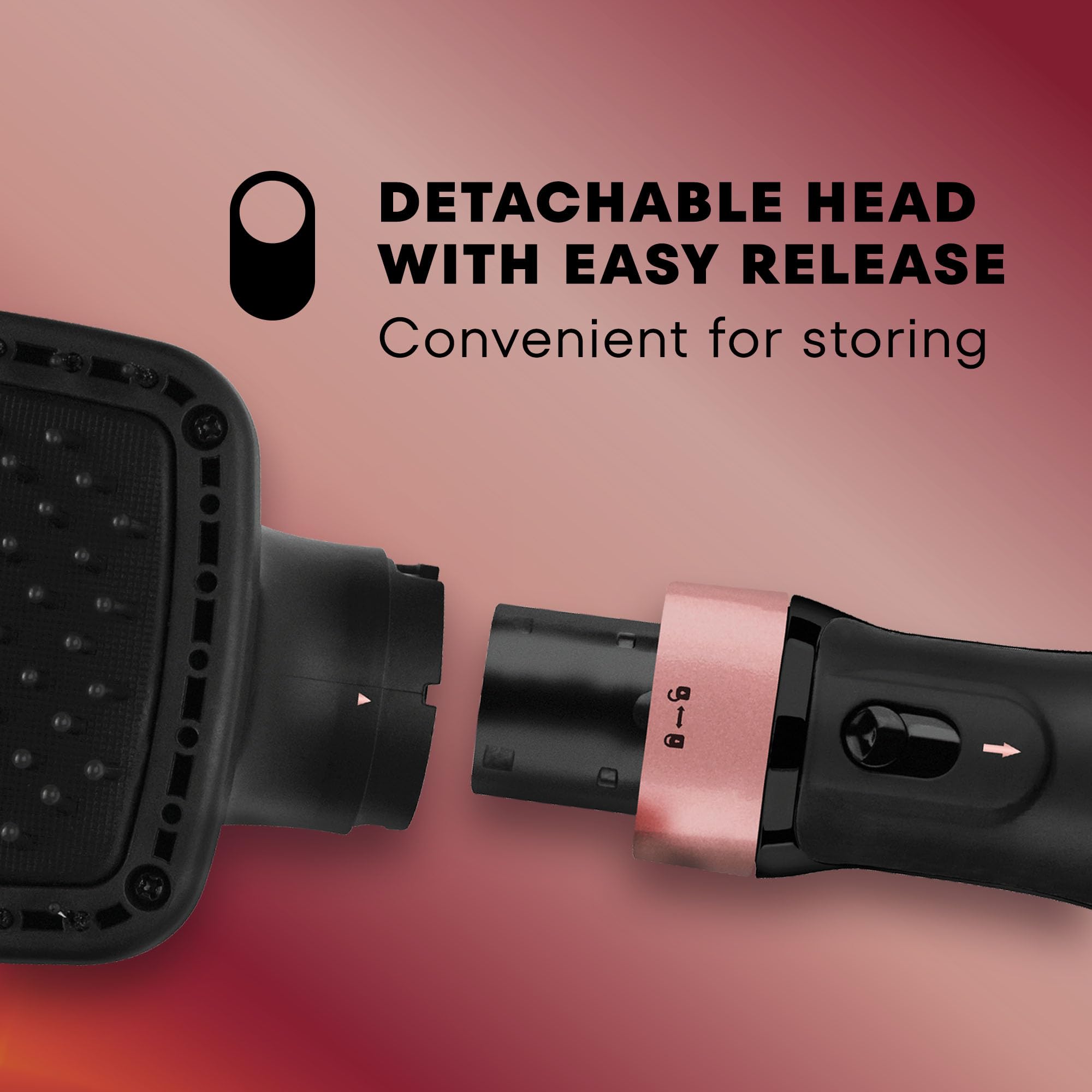 Soft flexible bristles on Gold N Hot Ionic Dryer and Styler glide through hair