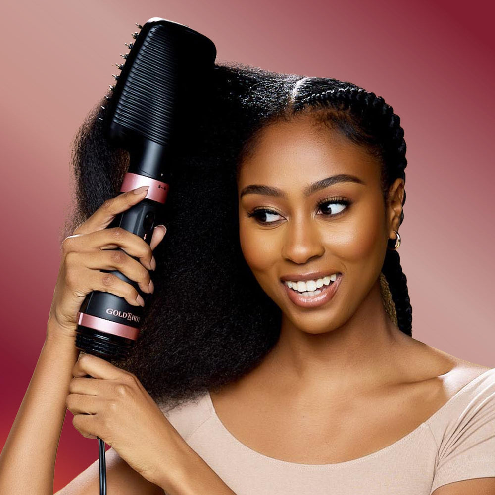 Compact travel-friendly design of Gold N Hot Ionic Dryer and Styler for on-the-go styling