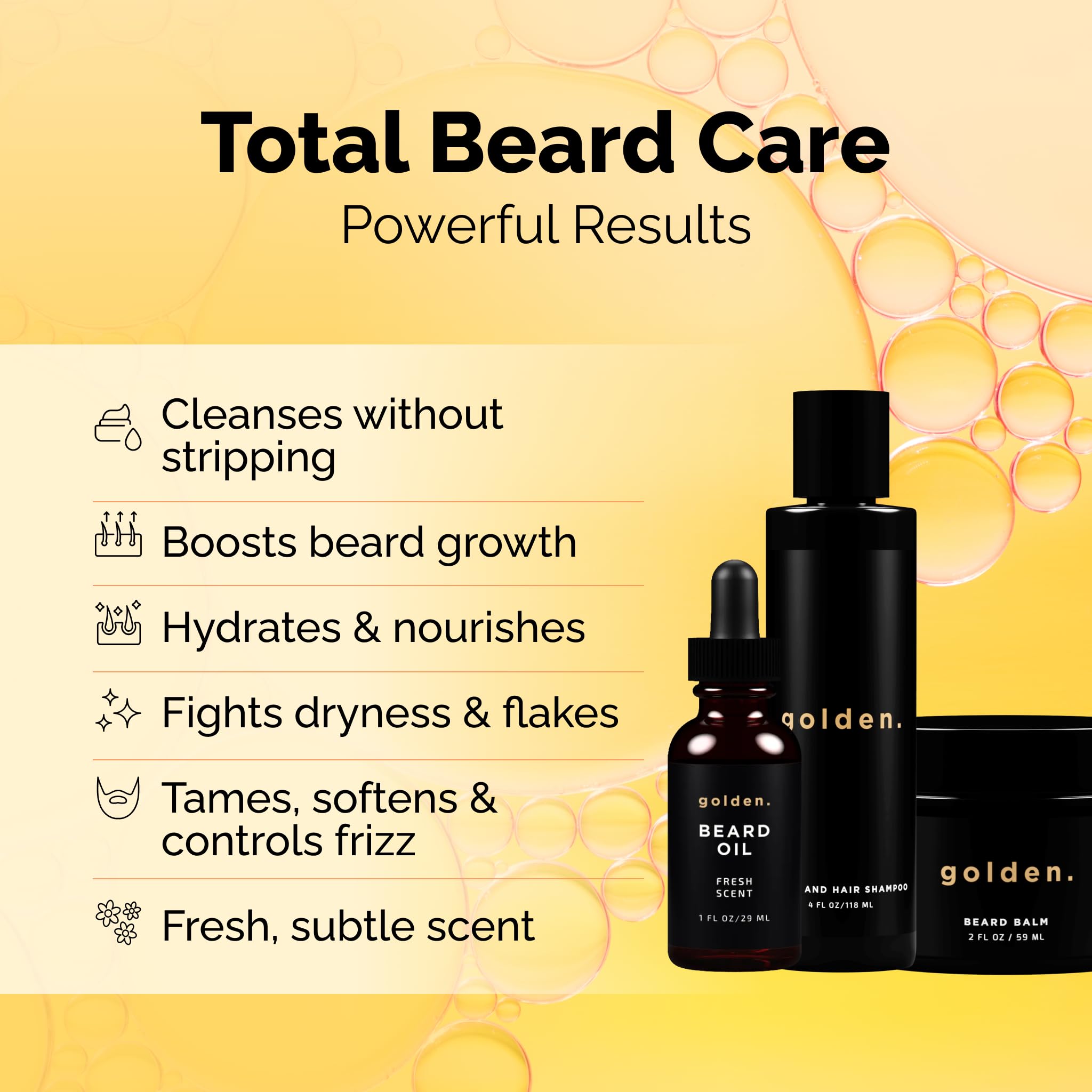 Golden Grooming Co balm tin provides smooth hold and easy styling