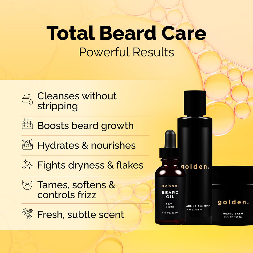 Golden Grooming Co balm tin provides smooth hold and easy styling