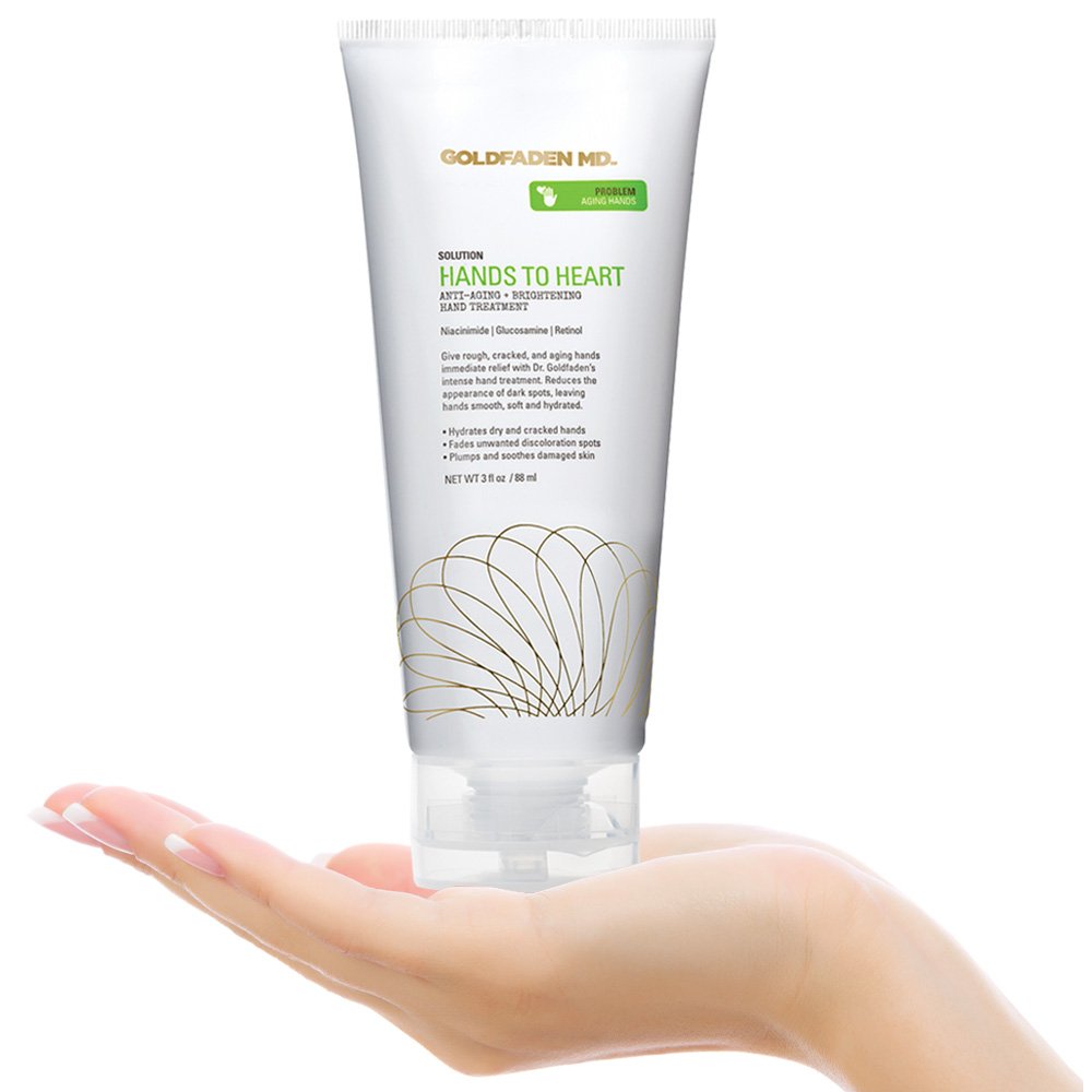 Goldfaden MD Hands To Heart ingredient oil drop featuring CoQ10 and Hyaluronic Acid