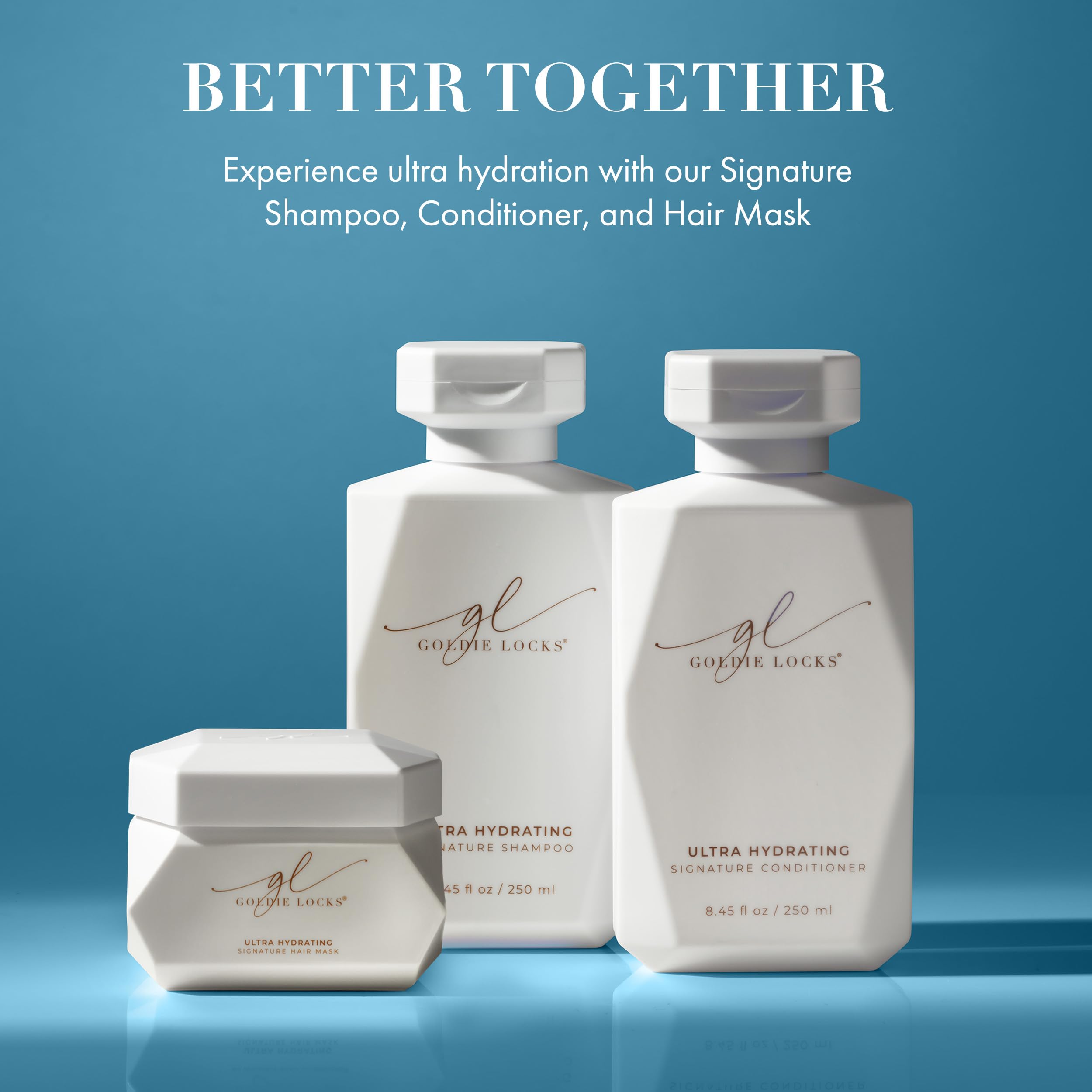 Goldie Locks extensions-safe image highlights suitability for extensions and color-treated hair.