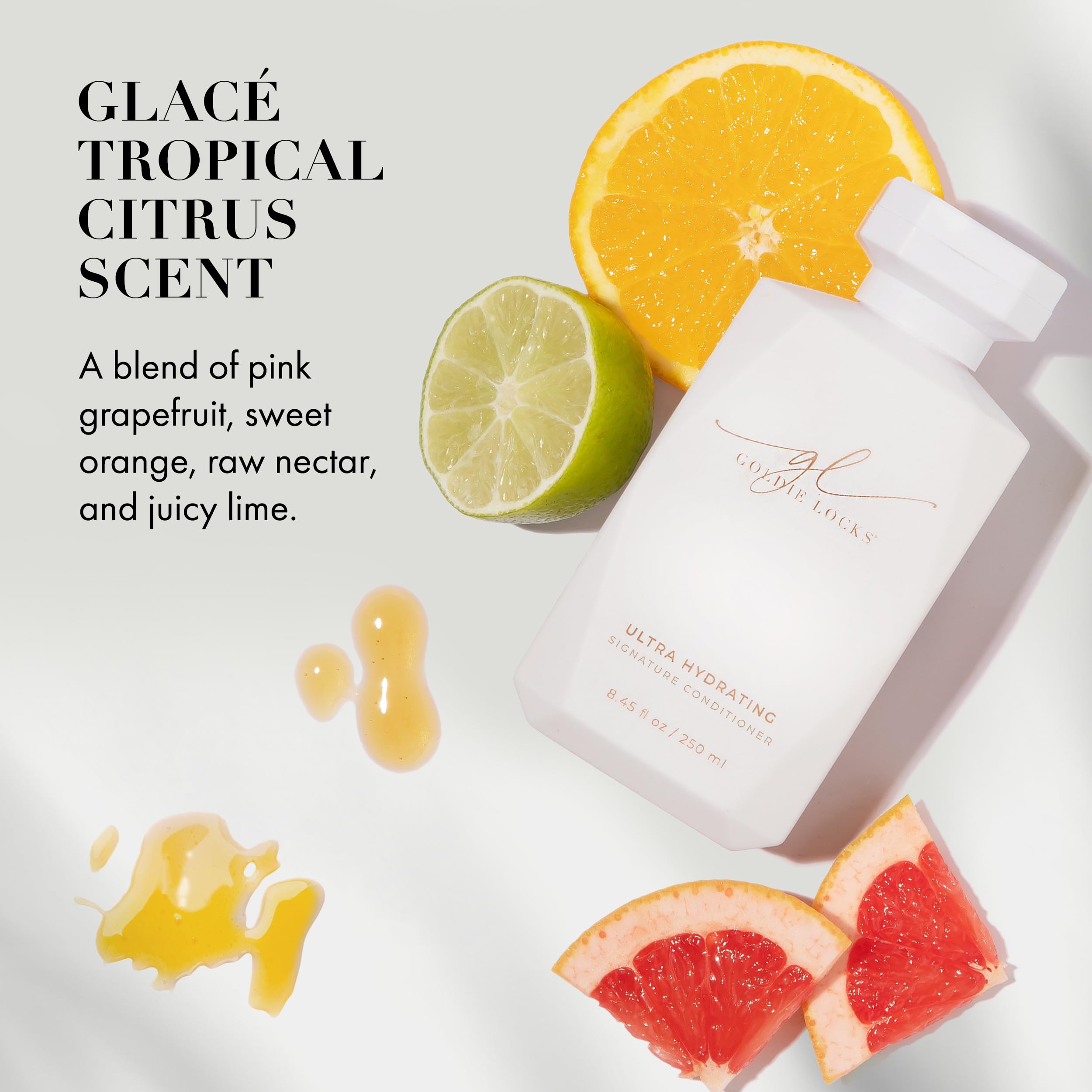 Goldie Locks ginseng-detangling image implies easier detangling and reduced tugging.