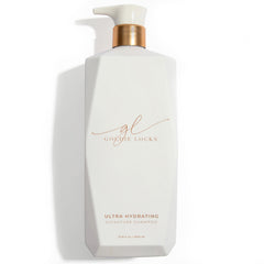 Goldie Locks Ultra Hydrating Shampoo bottle pour demonstrates gentle cleanse for color-treated hair