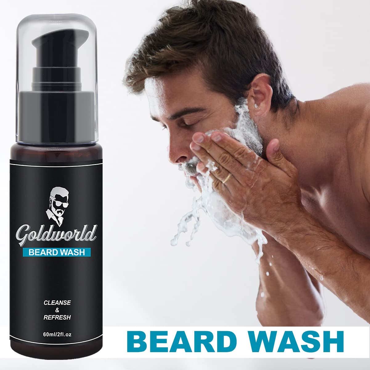 GoldWorld beard oil bottle ready for conditioning and shine in daily grooming