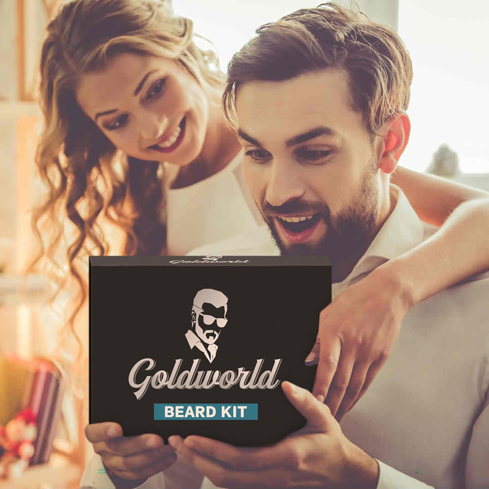 GoldWorld storage bag open demonstrating portable kit for travel-friendly care