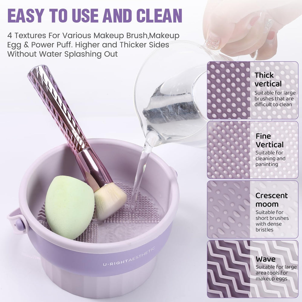 GOLIKEE brush cleaner mat drying mesh section enables upside-down drying.