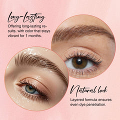 GOLLEE kit applicator and brushes ready for at-home lash coloring