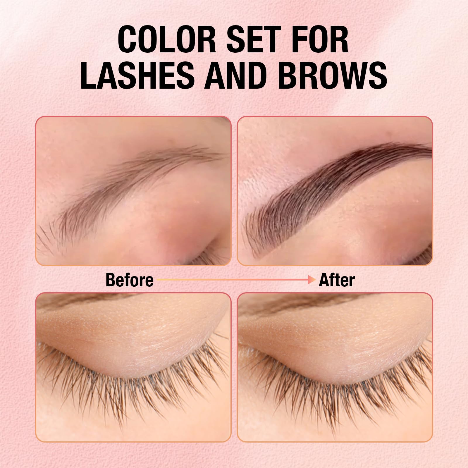 GOLLEE brow and lash color mixing step in a small dish