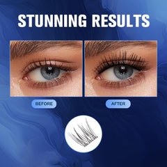 GOLLEE D Curl lashes close-up, ultra-thin lightweight fibers for comfortable wear.