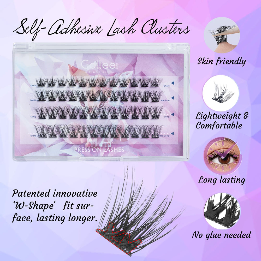 Gollee application: press-and-go technique for quick, tidy lash enhancement
