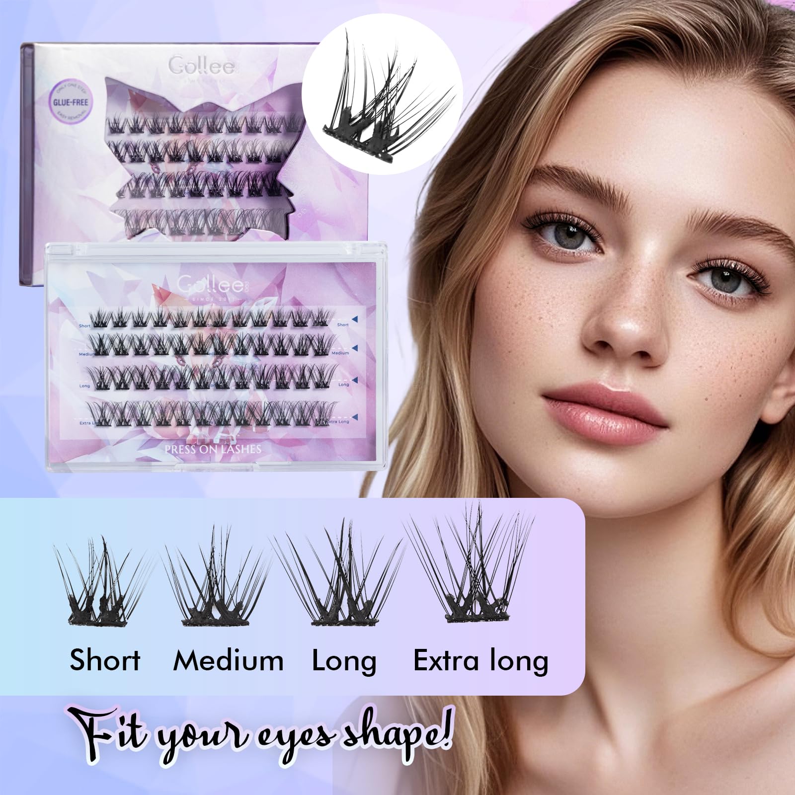 Gollee wispy natural look lashes for everyday elegance and effortless wear