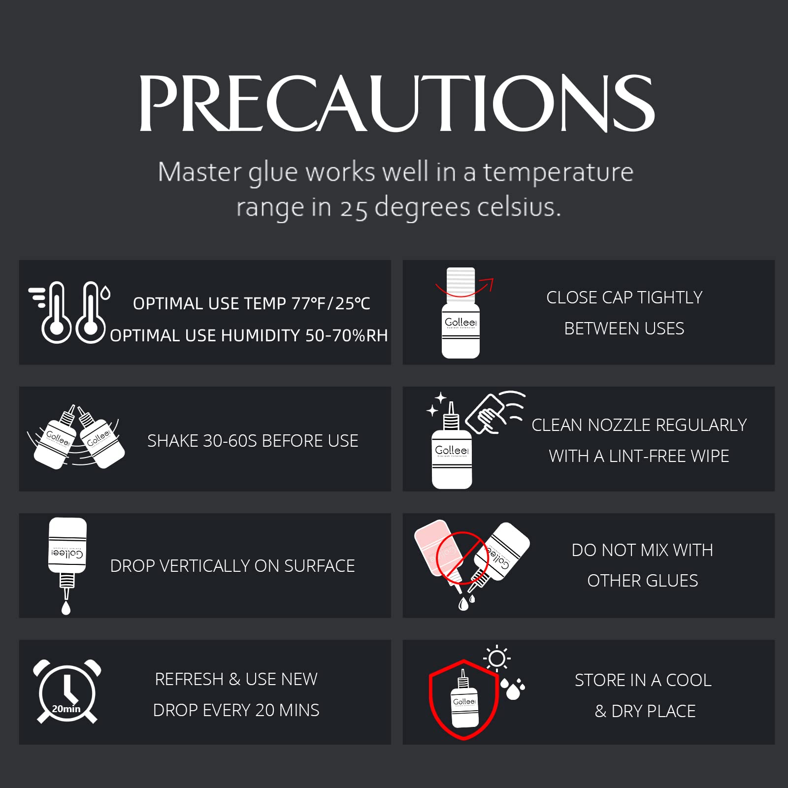 GOLLEEPRO glue in-salon use highlights safety-focused, professional-grade adhesives
