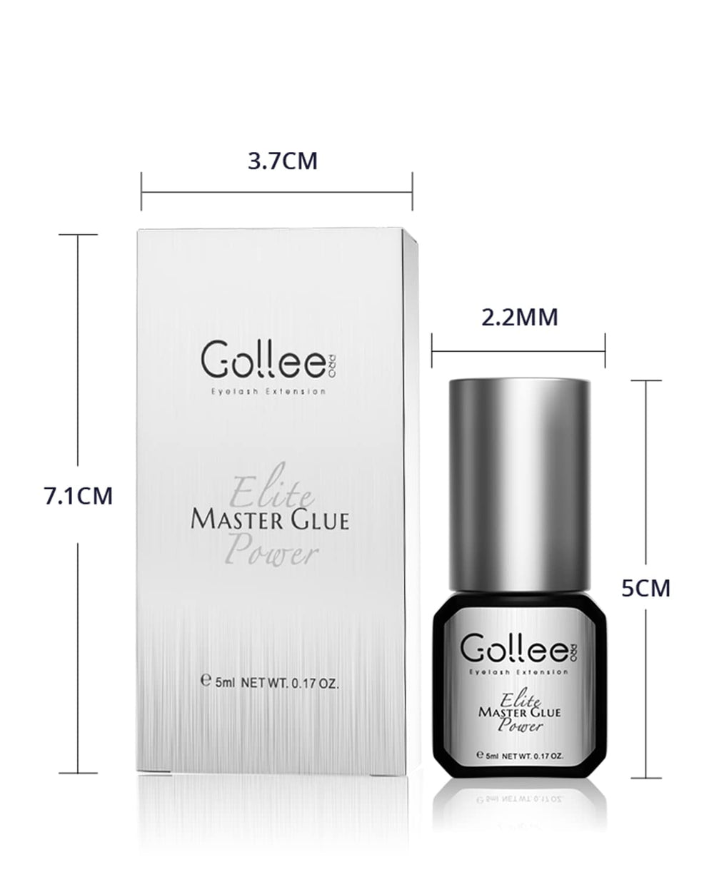 GOLLEEPRO strong-bond formula pictured to sustain lash extensions