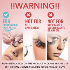 GOLLEEPRO eyelash glue cap detail shows precise control for efficient applications