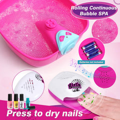 Golray foot spa kit basin with complete manicure set for at-home spa day