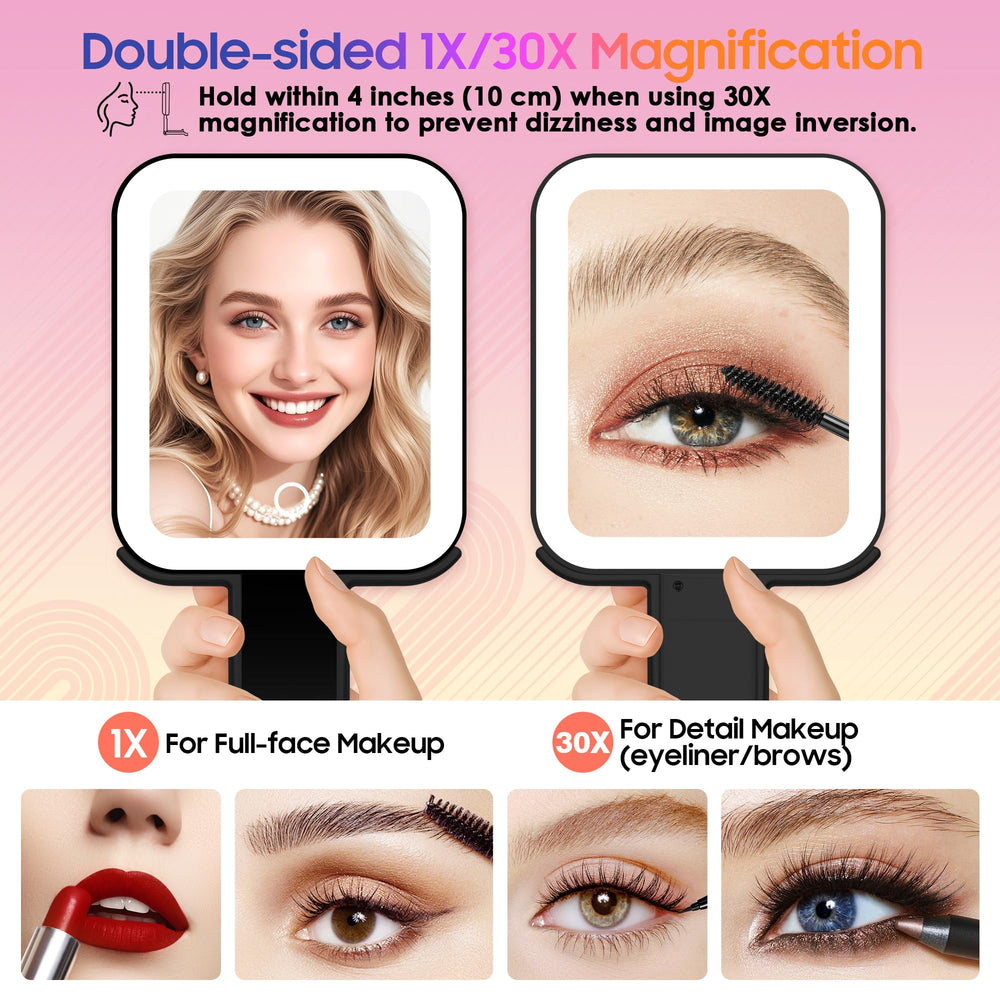 GOMIPURU double-sided mirror offers 1X and 30X for detail work.