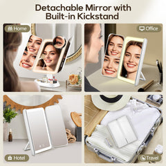 GOMIPURU vanity mirror 30x magnification for precise lash detailing