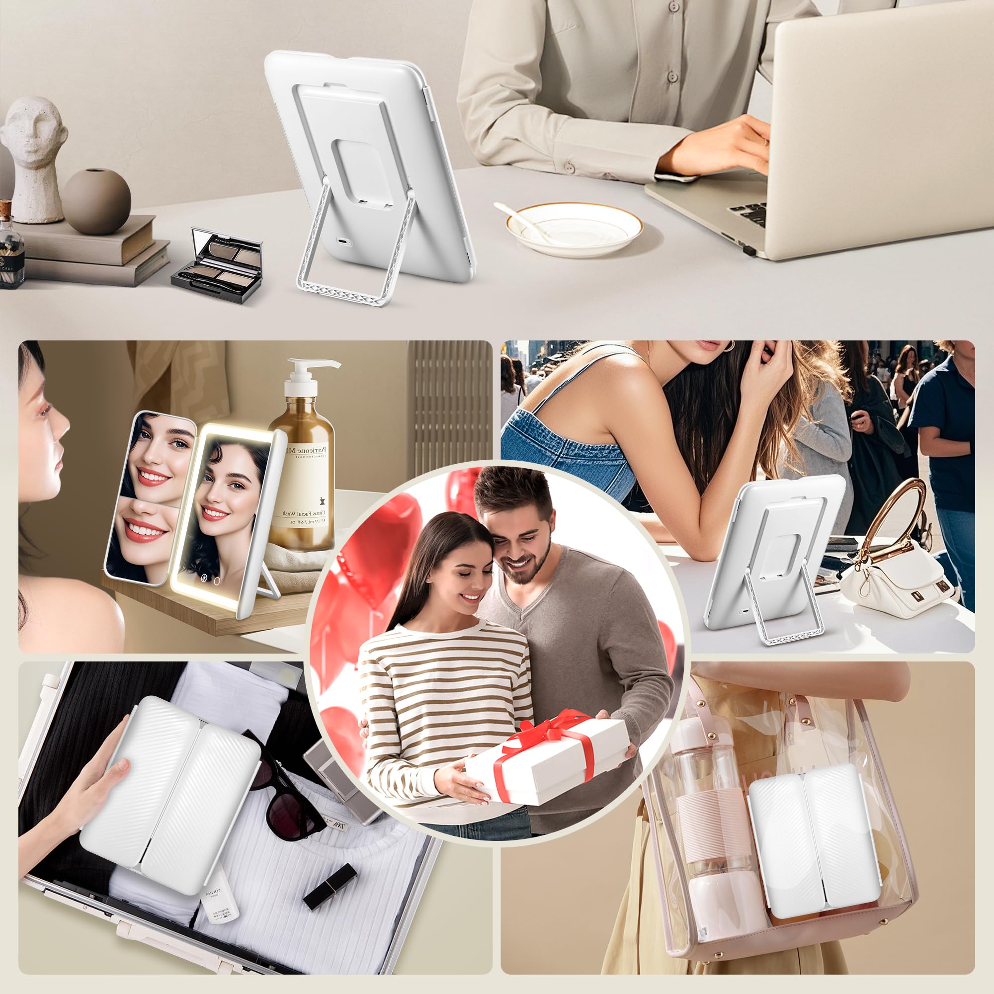 GOMIPURU vanity mirror gift-ready packaging for a stylish present