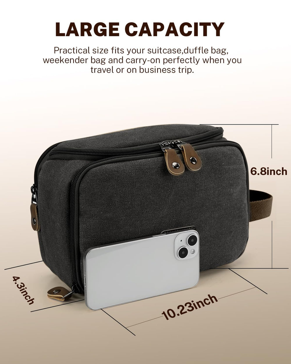 Gonex travel bag in use demonstrates compact, versatile organizer for weekend getaways.