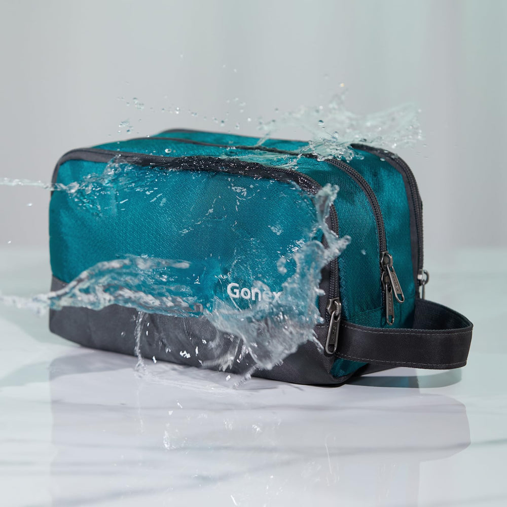Gonex travel toiletry bag lightweight design fits in backpacks or totes