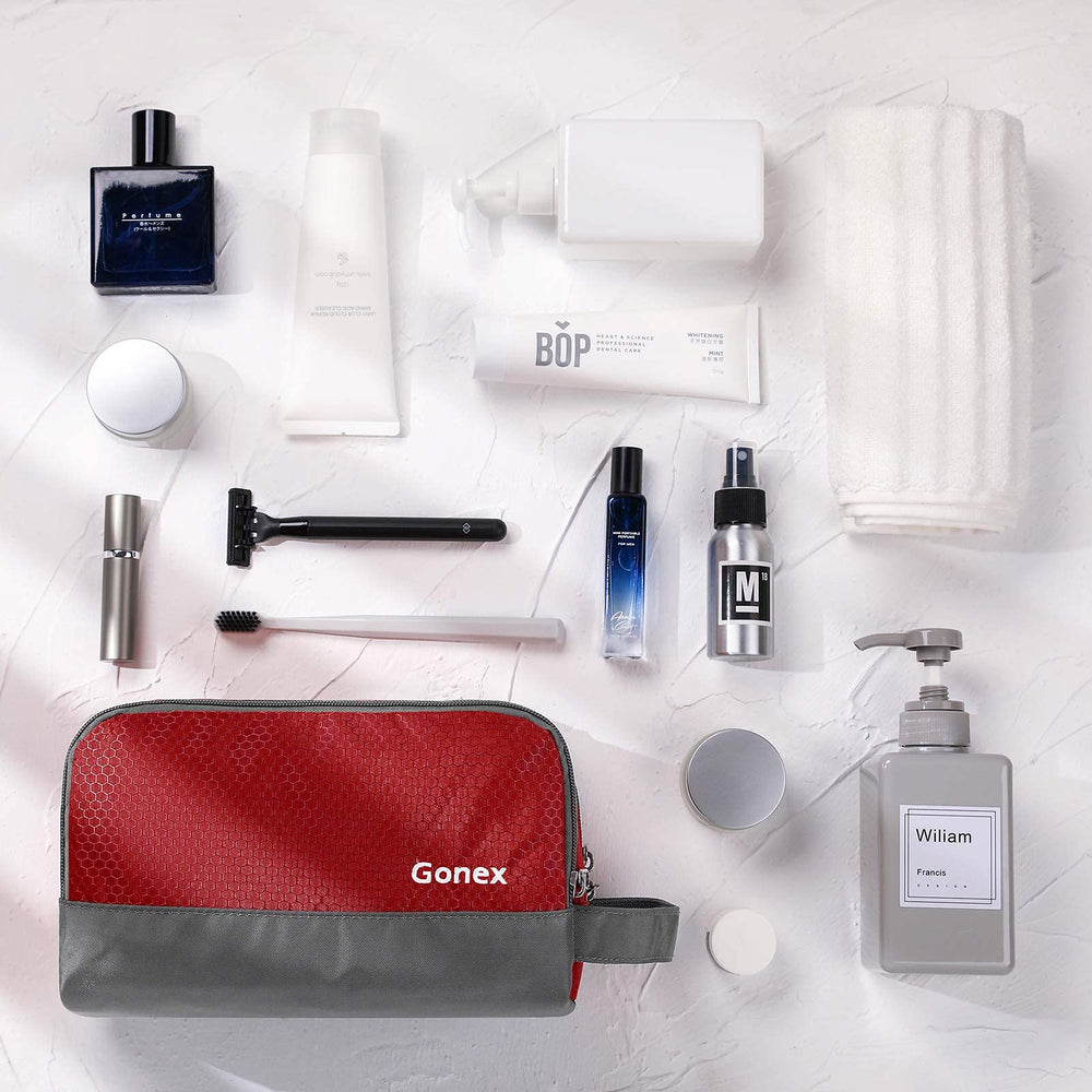 Gonex travel toiletry bag lightweight design enables packing for weekend getaways