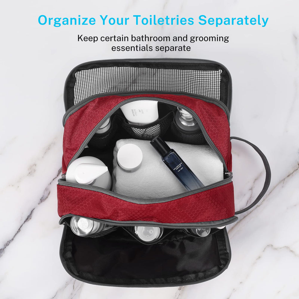 Gonex travel toiletry bag mesh pouch demonstrates breathable organization for small items