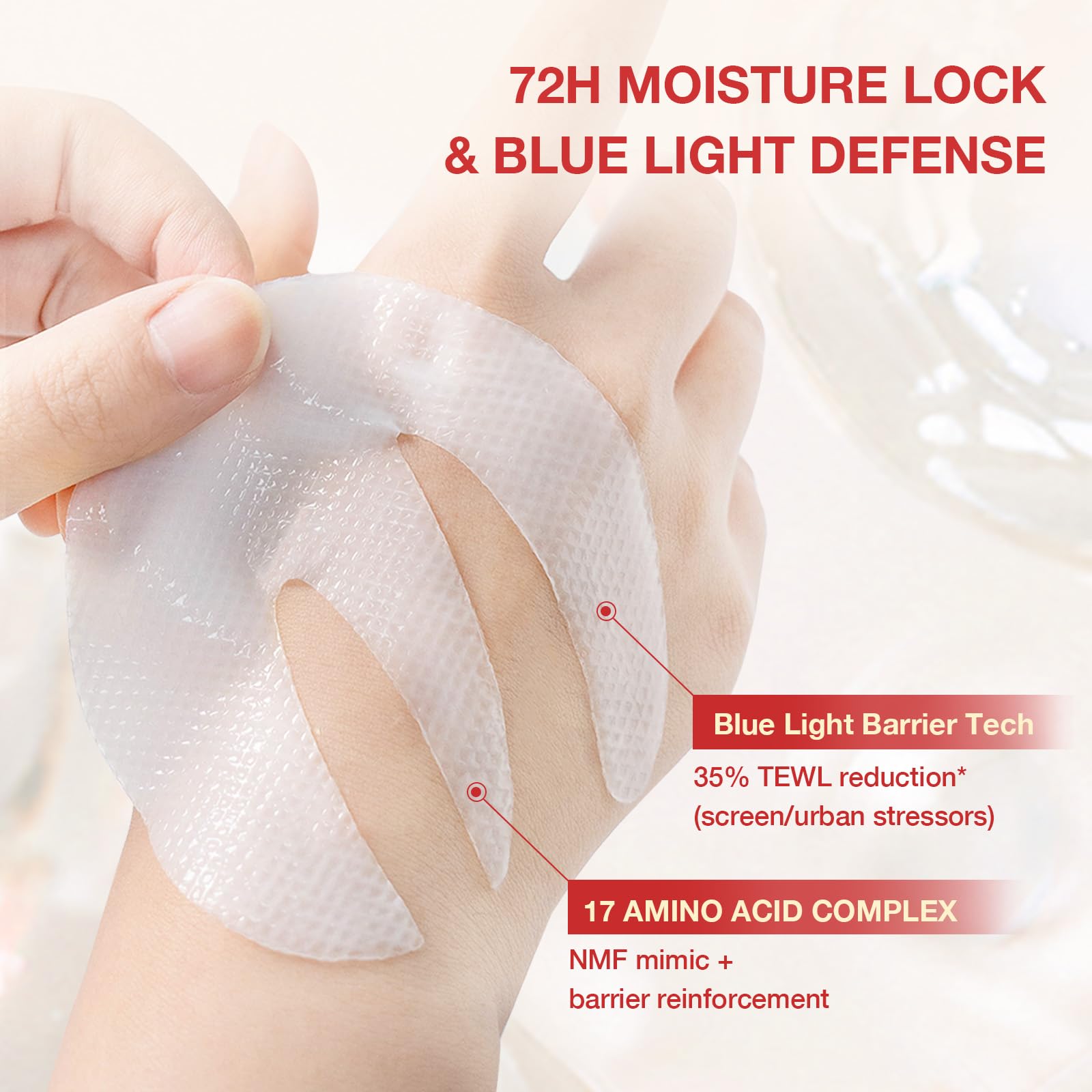 GONIM eye patch set packaging highlights convenient, compact companion for busy schedules.